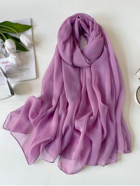 Solid Colour Chiffon Fashion Scarf